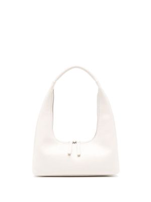 Marge Sherwood logo-stamp leather shoulder bag - White