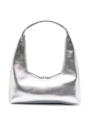Marge Sherwood metallic-leather shoulder bag - Silver