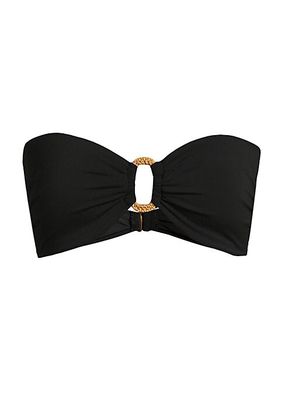 Margot Raffia O-Ring Bandeau Top