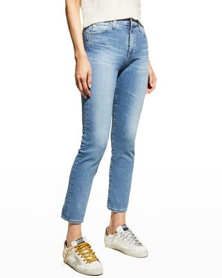 Mari Cropped Straight-Leg Jeans