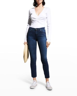 Mari High-Rise Slim-Leg Jeans