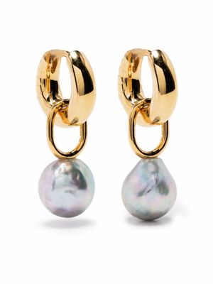 Maria Black Blue Mountain huggie earrings - Gold