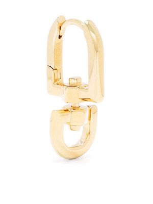 Maria Black Carabiner huggie earring - Gold