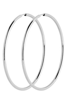Maria Black Senorita 50mm Endless Hoop Earrings in High Polished Silver