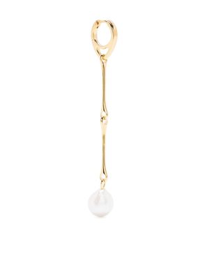Maria Black Stag pearl drop earring - Gold
