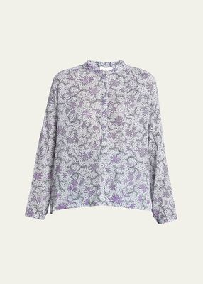 Maria Floral Cotton Blouse