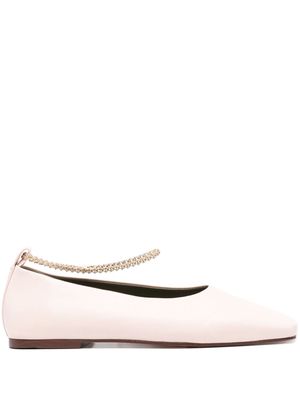 MARIA LUCA Augusta leather ballerina shoes - Pink