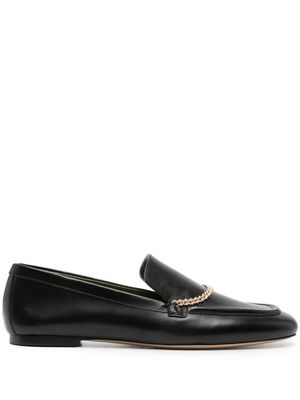 MARIA LUCA chain-strap loafers - Black