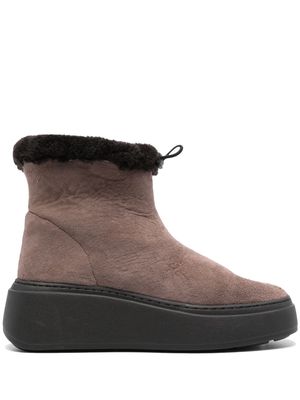 MARIA LUCA chunky-sole suede boots - Brown