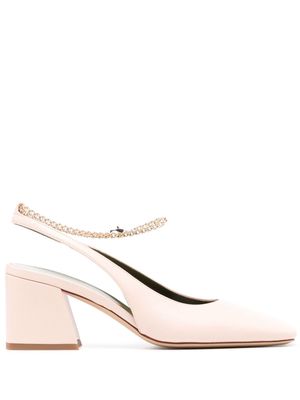 MARIA LUCA Ilaria slingback leather pumps - Pink