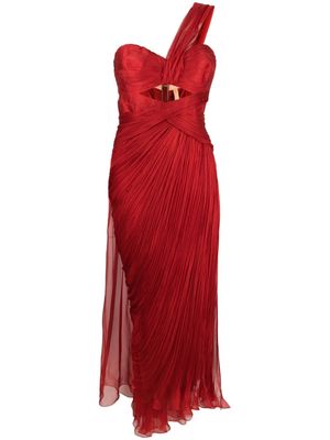 Maria Lucia Hohan Amelia one-shoulder silk dress - Red