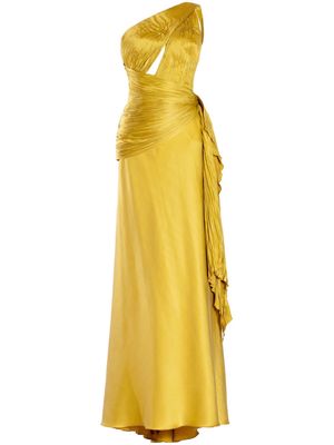 Maria Lucia Hohan Bliss satin gown - Yellow