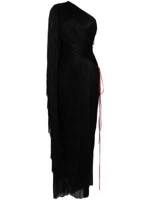 Maria Lucia Hohan draped one-shoulder maxi dress - Black