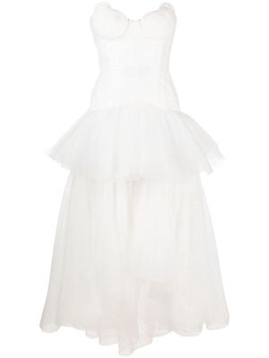 Maria Lucia Hohan Gioconda tiered gown - White