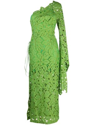 Maria Lucia Hohan Hart floral-lace one-shoulder dress - Green