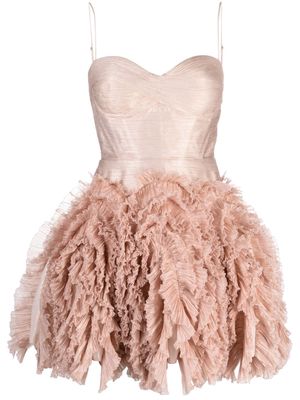 Maria Lucia Hohan Kate ruffle-detailed silk dress - Pink