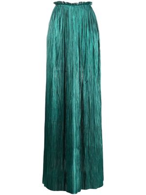 Maria Lucia Hohan Lea silk maxi skirt - Green