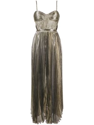 Maria Lucia Hohan Lethia pleated cut-out gown - Gold