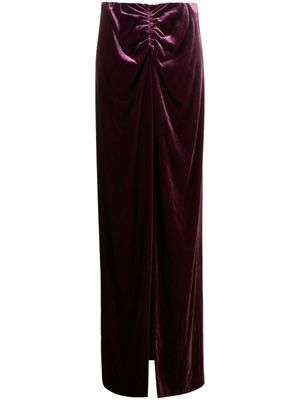 Maria Lucia Hohan Nia velvet maxi skirt - Purple