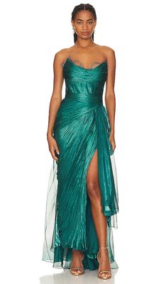 Maria Lucia Hohan X Revolve Jolie Gown in Teal