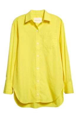 Maria McManus Oversize Organic Cotton Tunic Shirt in Acid Yellow