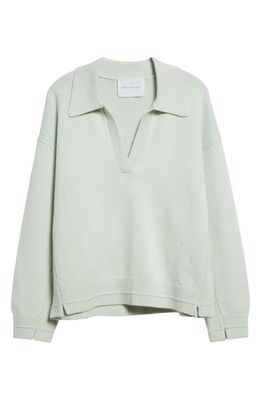 Maria McManus Recycled Cashmere & Organic Cotton Sweater in Seaglass