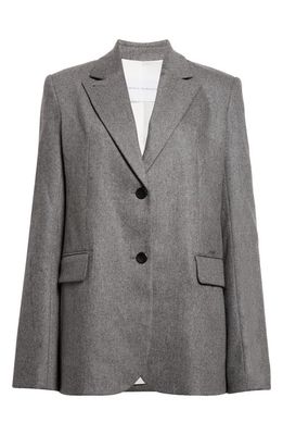 Maria McManus Single Breasted Convertible Blazer in Charcoal