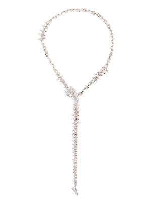 Maria Nilsdotter Dragon Pearl long necklace - Silver