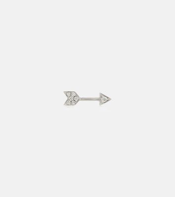 Maria Tash 10mm Diamond Arrow 18kt white gold single earring