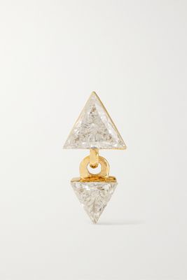 MARIA TASH - 18-karat Gold Diamond Single Earring - one size