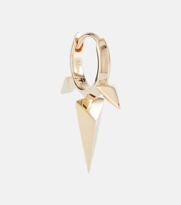 Maria Tash Faceted Triple Long Spike 18kt gold single hoop earring