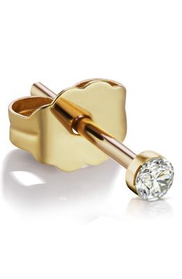 Maria Tash Invisible Set Diamond Stud Earring in Yellow Gold/Diamond