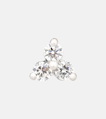 Maria Tash Trinity Large 18kt white-gold single earring with diamonds