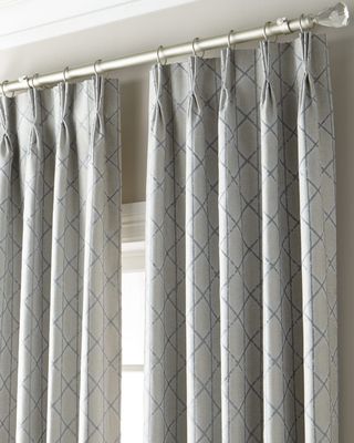 Mariana 3-Fold Pinch Pleat Curtain with Blackout Lining, 108"