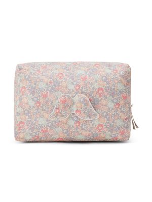Marie-Chantal floral-print cotton wash bag - Pink