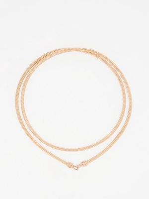 Marie Lichtenberg - 14kt Rose Gold Mesh-chain Necklace - Womens - Rose Gold