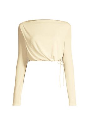 Marie Ruched Cropped Top