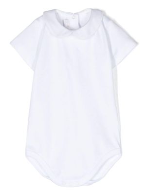 Mariella Ferrari bib-collar cotton body - White