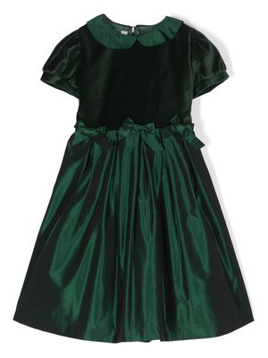 Mariella Ferrari bow-embellished cotton dress - Green