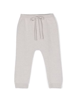 Mariella Ferrari drawstring-waist knitted trousers - Grey