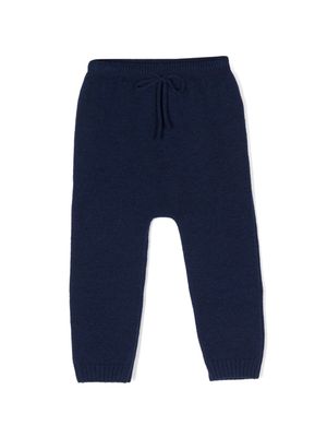Mariella Ferrari elasticated-waist knitted trousers - Blue