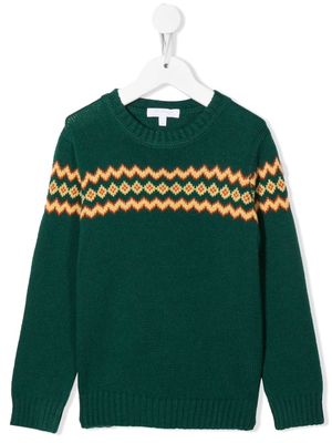 Mariella Ferrari intarsia-knit knitted jumper - Green