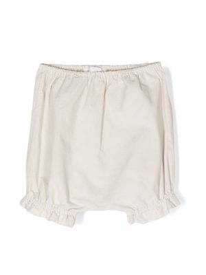 Mariella Ferrari stretch-cotton bloomer shorts - Neutrals