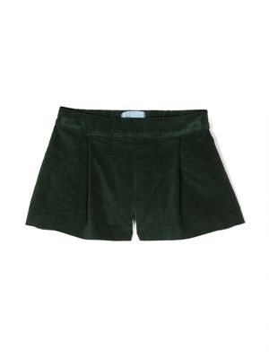 Mariella Ferrari stretch-cotton velvet shorts - Green