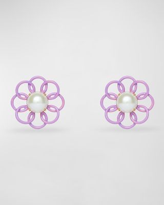 Marigold Button Earrings