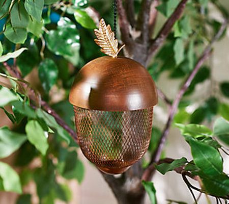 Marigold Hanging Metal Fall Bird Feeder