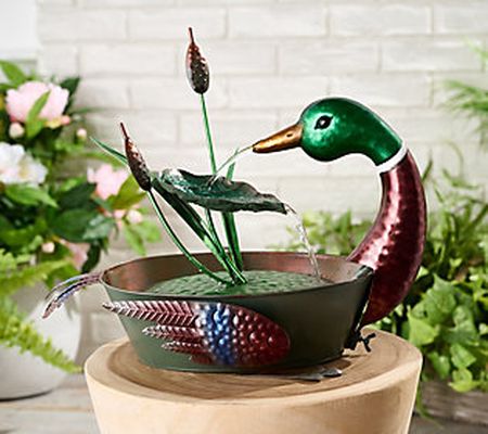 Marigold Metal Bird Garden Water Fountain