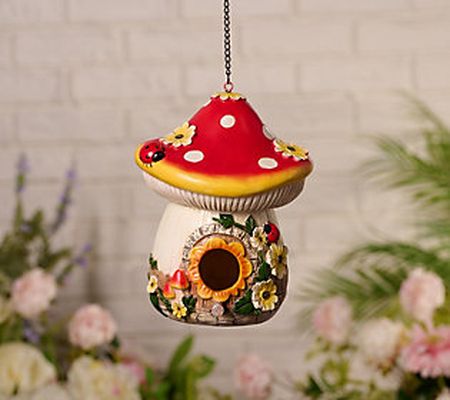 Marigold Whimsical Hanging Garden Bird House