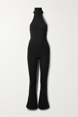 Marika Vera - Erika Stretch Bamboo And Organic Cotton-blend Halterneck Jumpsuit - Black