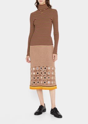 Marimba Crochet Midi Skirt